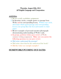 Thursday, August 20th, 2015 AP English Language and Composition  AGENDA: