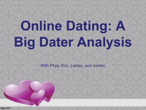 Online Dating: A Big Dater Analysis With Phyo, Eric, Lainey, and Jordan