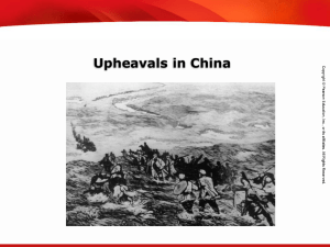 Upheavals in China Calculate percent composition and empirical and molecular formulas.