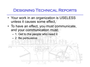 Designing Technical Reports