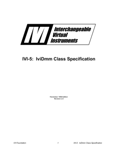 IVI Interchangeable Virtual Instruments