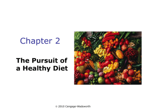 Chapter 2 The Pursuit of a Healthy Diet 