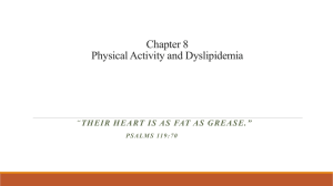 Chapter 8 Physical Activity and Dyslipidemia