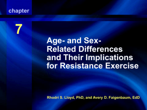 7 Age- and Sex- Related Differences and Their Implications