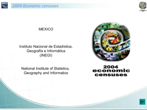 MEXICO Instituto Nacional de Estadística, Geografía e Informática (INEGI)