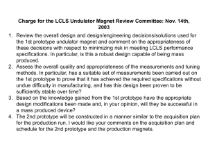 Charge for the LCLS Undulator Magnet Review Committee: Nov. 14th, 2003