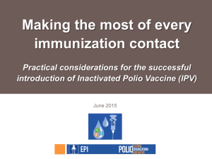 Making the most of every immunization contact Practical considerations for the successful