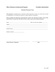 Donation Payment Form