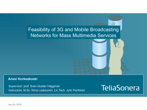 Feasibility of 3G and Mobile Broadcasting Networks for Mass Multimedia Services