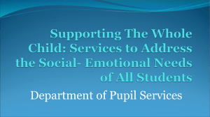 Department of Pupil Services