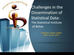 Challenges in the Dissemination of Statistical Data: The Statistical Institute