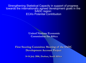 Strengthening Statistical Capacity in support of progress