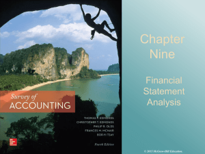 Chapter Nine Financial Statement
