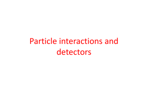 Particle interactions and detectors