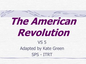 The American Revolution VS 5 Adapted by Kate Green
