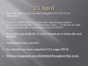 You will need to pick up and complete 12.3 (333-7)... tomorrow. Today, I will be able to explain how Jackson prevented