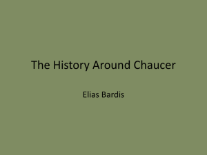 The History Around Chaucer Elias Bardis