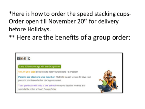 *Here is how to order the speed stacking cups- for delivery