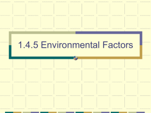 1.4.5 Environmental Factors