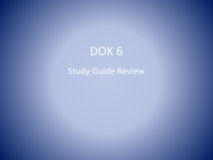DOK 6 Study Guide Review