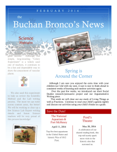 Buchan Bronco’s News Science the Highlights
