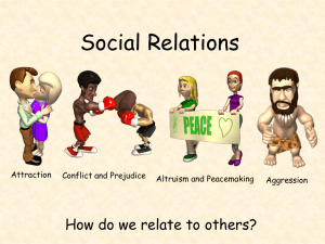 Social Relations How do we relate to others?