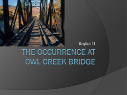 An Occurrence at Owl Creek Bridge Analysis