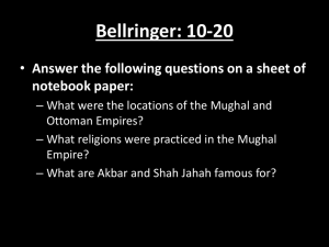 Bellringer: 10-20 Answer the following questions on a sheet of notebook paper: