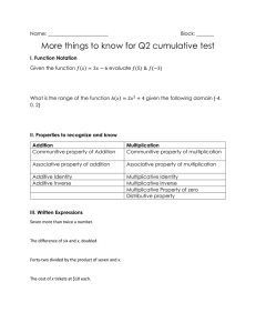 More things to know for Q2 cumulative test
