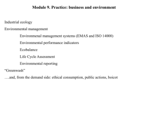 Module 9. Practice: business and environment