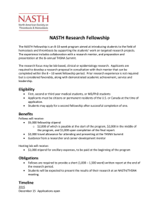 NASTH Research Fellowship