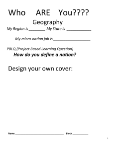 Who     ARE    You???? Geography