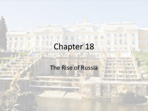 Chapter 18 The Rise of Russia