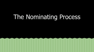 The Nominating Process