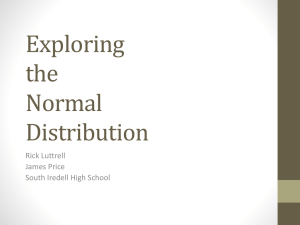 Exploring the Normal Distribution