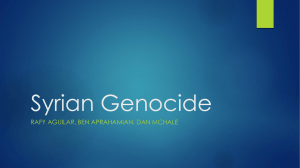 Syrian Genocide RAFY AGUILAR, BEN APRAHAMIAN, DAN MCHALE