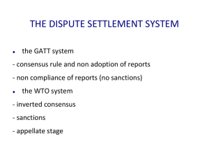 THE DISPUTE SETTLEMENT SYSTEM