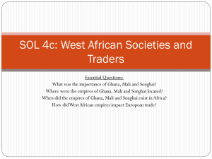 SOL 4c: West African Societies and Traders