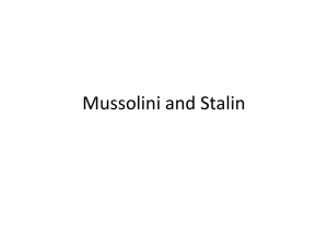Mussolini and Stalin