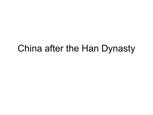 China after the Han Dynasty