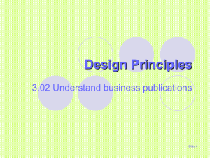 Design Principles 3.02 Understand business publications Slide 1