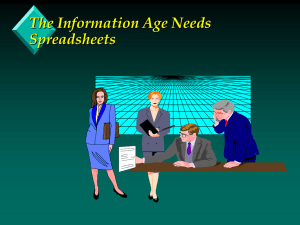 The Information Age Needs Spreadsheets