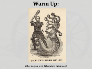 Warm Up: What do you see?  What does this mean?