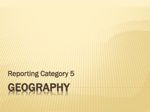 GEOGRAPHY Reporting Category 5