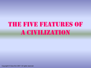 The Five Features of a Civilization