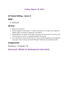 Friday, March 18, 2016  AP Timed Writing – block 5 BNW –