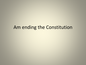Am ending the Constitution