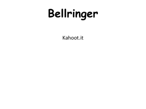Bellringer Kahoot.it