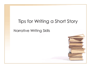 Tips for Writing a Short Story Narrative Writing Skills
