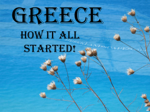 Greece How it all started!